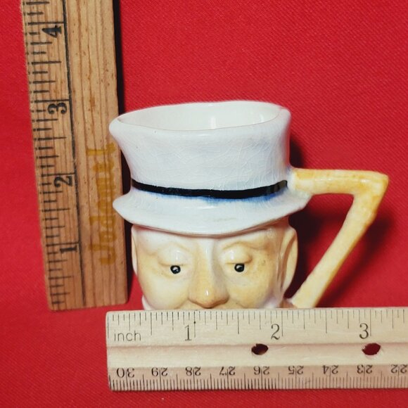 Vintage Dickens Toby Style Mug Cane Handle Creamer Cup - Picture 10 of 11